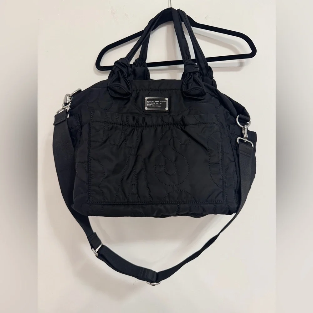 Marc by Marc Jacob’s Black Nylon Eliz-a-Baby Diaper Bag